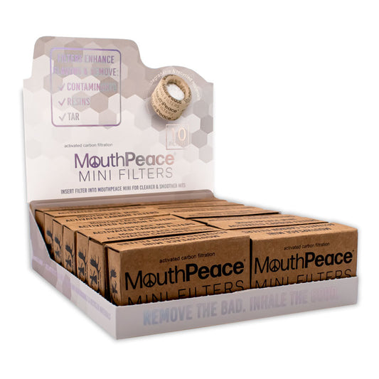 MouthPeace Mini Filter Refill Box POP Display - 14pc